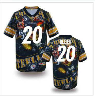 Pittsburgh Steelers #20 BLEIER Men's Stitched NFL Elite Fanatical Version Jersey (1)