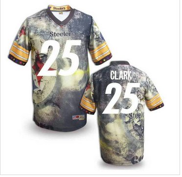Pittsburgh Steelers #25 CLARK Men's Stitched NFL Elite Fanatical Version Jersey (9) Pittsburgh Steelers #25 CLARK Men's Stitched NFL Elite Fanatical Version Jersey (9)