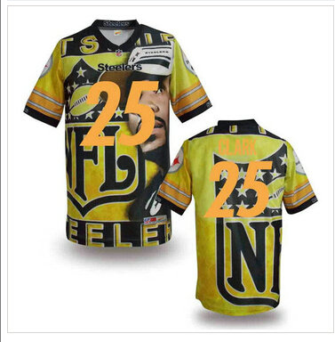 Pittsburgh Steelers #25 CLARK Men's Stitched NFL Elite Fanatical Version Jersey (3) Pittsburgh Steelers #25 CLARK Men's Stitched NFL Elite Fanatical Version Jersey (3)