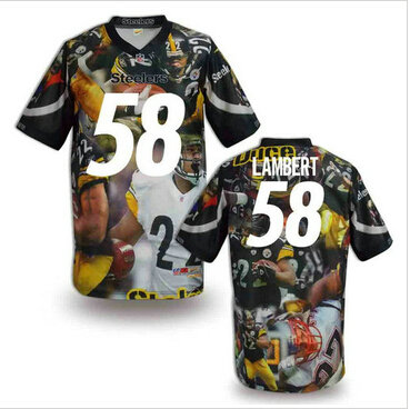Pittsburgh Steelers #58 LAMBERT Men's Stitched NFL Elite Fanatical Version Jersey (7)