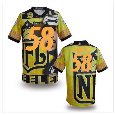 Pittsburgh Steelers #58 LAMBERT Men's Stitched NFL Elite Fanatical Version Jersey (3)