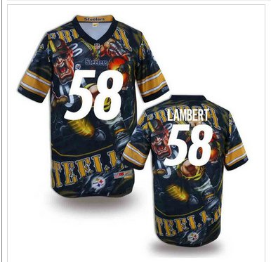 Pittsburgh Steelers #58 LAMBERT Men's Stitched NFL Elite Fanatical Version Jersey (1) Pittsburgh Steelers #58 LAMBERT Men's Stitched NFL Elite Fanatical Version Jersey (1)