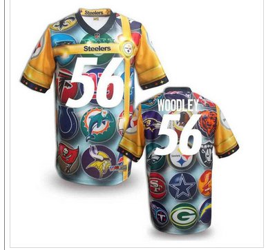 Pittsburgh Steelers #56 WOODLEY Men's Stitched NFL Elite Fanatical Version Jersey (8)