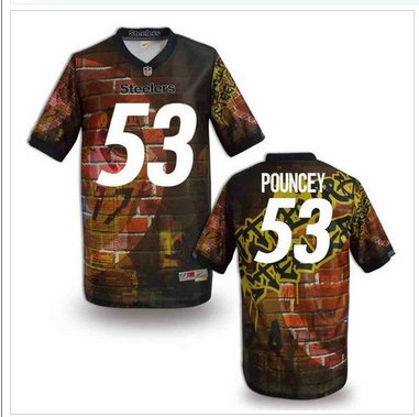 Pittsburgh Steelers #53 POUNCEY Men's Stitched NFL Elite Fanatical Version Jersey (5) Pittsburgh Steelers #53 POUNCEY Men's Stitched NFL Elite Fanatical Version Jersey (5)