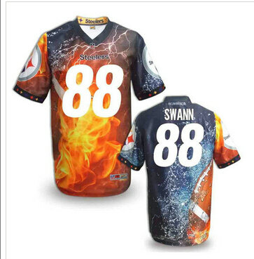 Pittsburgh Steelers #88 SWANN Men's Stitched NFL Elite Fanatical Version Jersey (10)