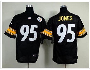 New Pittsburgh Steelers #95 Jarvis Jones Black Team Color NFL Elite Jersey New Pittsburgh Steelers #95 Jarvis Jones Black Team Color NFL Elite Jersey