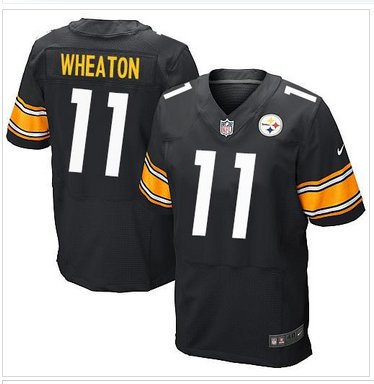 Pittsburgh Steelers #11 Markus Wheaton Black Team Color NFL Elite Jersey Pittsburgh Steelers #11 Markus Wheaton Black Team Color NFL Elite Jersey