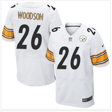 Pittsburgh Steelers #26 Rod Woodson White NFL Elite Jersey