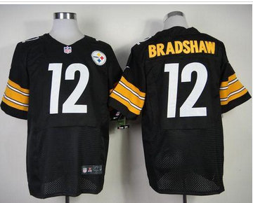 NEWPittsburgh Steelers #12 Terry Bradshaw Black Team Color NFL Elite Jersey NEWPittsburgh Steelers #12 Terry Bradshaw Black Team Color NFL Elite Jersey