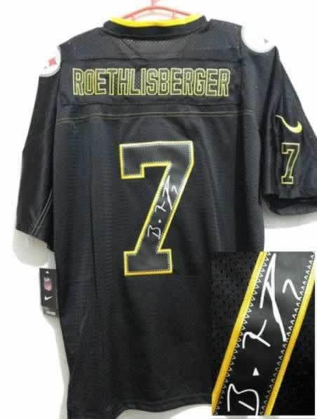 NEW Signed Elite Pittsburgh Steelers 7 Ben Roethlisberger Lights out Black NEW Signed Elite Pittsburgh Steelers 7 Ben Roethlisberger Lights out Black