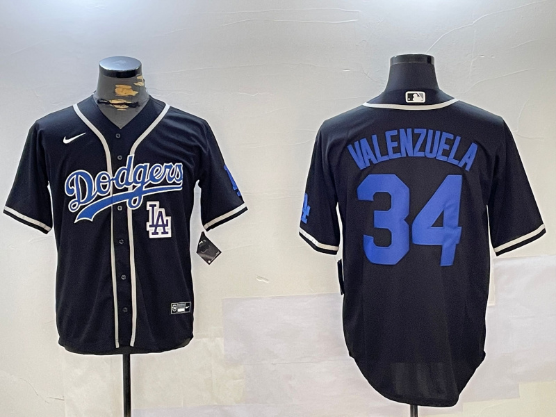 Men's Los Angeles Dodgers #34 Toro Valenzuela Black 2024 World Series Cool Base Stitched Baseball Jersey 7 Men's Los Angeles Dodgers #34 Toro Valenzuela Black 2024 World Series Cool Base Stitched Baseball Jersey 7