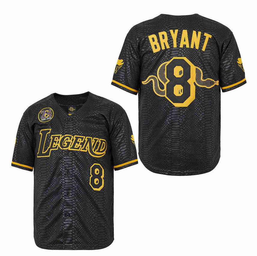 Men's Legend #8 Kobe Bryant Cool Base Black Stitched Baseball Jerseys Men's Legend #8 Kobe Bryant Cool Base Black Stitched Baseball Jerseys