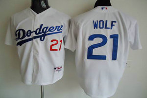 los angeles dodgers 21 manny wolf white
