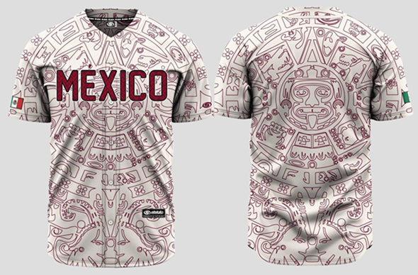 Men's Aztec Mexico Baseball Jersey Men's Aztec Mexico Baseball Jersey