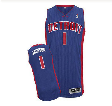 Detroit Pistons #1 Reggie Jackson Blue Stitched NBA Jersey Detroit Pistons #1 Reggie Jackson Blue Stitched NBA Jersey