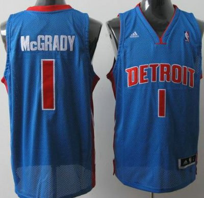 Detroit Pistons 1 Tracy McGrady Blue Jersey Detroit Pistons 1 Tracy McGrady Blue Jersey