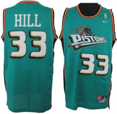 Detroit Pistons 33# Grant Hill Soul Swingman Stitched Green Jersey Detroit Pistons 33# Grant Hill Soul Swingman Stitched Green Jersey