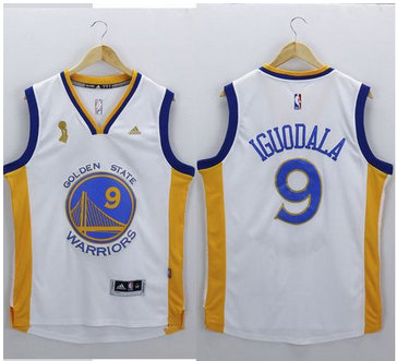 Golden State Warriors #9 Andre Iguodala White New Champions Stitched NBA Jersey