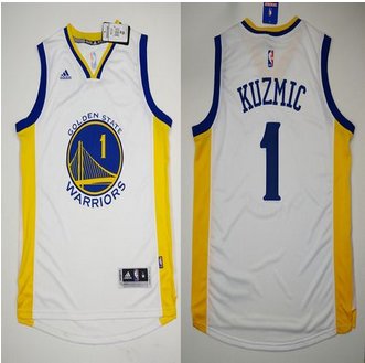 Revolution 30 Golden State Warrlors #1 Ognjen Kuzmic White Stitched NBA Jersey