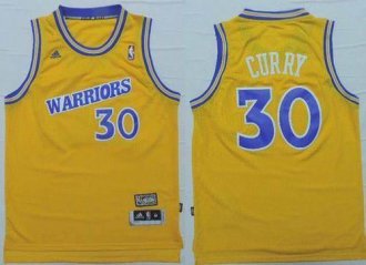 Golden State Warrlors #30 Stephen Curry Gold New Throwback Stitched NBA Jersey Golden State Warrlors #30 Stephen Curry Gold New Throwback Stitched NBA Jersey