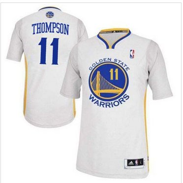 Revolution 30 Warriors #11 Klay Thompson White Alternate Stitched NBA Jersey