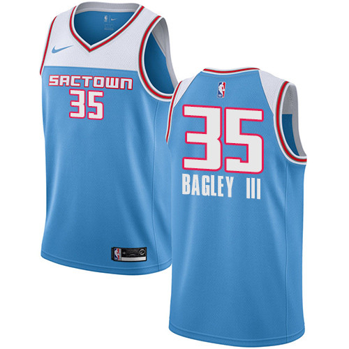 Nike Kings #35 Marvin Bagley III Blue NBA Swingman City Edition