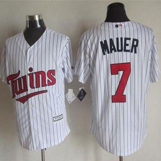 Minesota Twins #7 Joe Mauer White New Cool Base Stitched Baseball Jersey