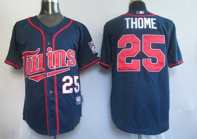 MLB Jerseys Minnesota Twins 25# Thome Blue