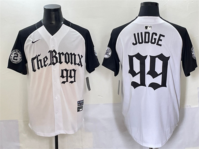 Men's New York Yankees #99 Aaron Judge White Black 'Gothic Legacy Edition' Vapor Premier Limited Stitched Baseball Jersey Men's New York Yankees #99 Aaron Judge White Black 'Gothic Legacy Edition' Vapor Premier Limited Stitched Baseball Jersey