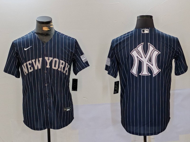 Men's New York Yankees Navy Team Big Logo Cool Base Stitched Baseball Jersey 10 Men's New York Yankees Navy Team Big Logo Cool Base Stitched Baseball Jersey 10
