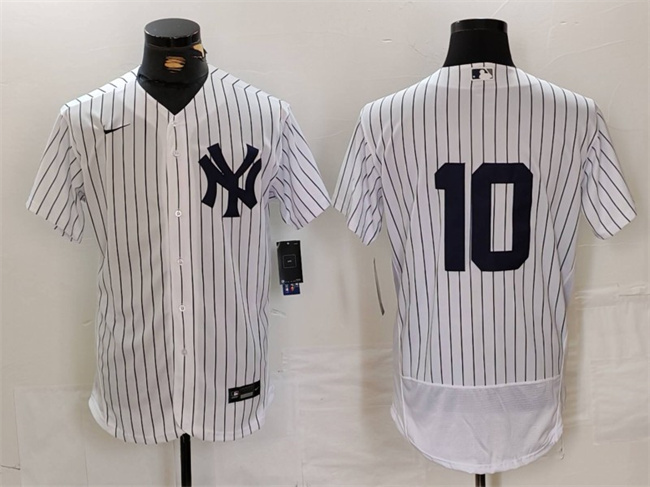 Men's New York Yankees #10 Phil Rizzuto White Flex Base Stitched Baseball Jersey Men's New York Yankees #10 Phil Rizzuto White Flex Base Stitched Baseball Jersey