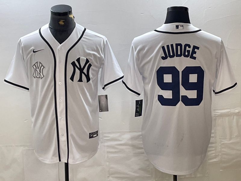 Men's New York Yankees #99 Aaron Judge White Cool Base Stitched Baseball Jersey 10 Men's New York Yankees #99 Aaron Judge White Cool Base Stitched Baseball Jersey 10