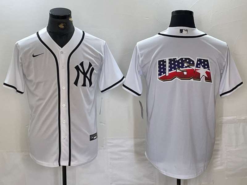 Men's New York Yankees White Team Big Logo Cool Base Stitched Baseball Jersey 11 Men's New York Yankees White Team Big Logo Cool Base Stitched Baseball Jersey 11