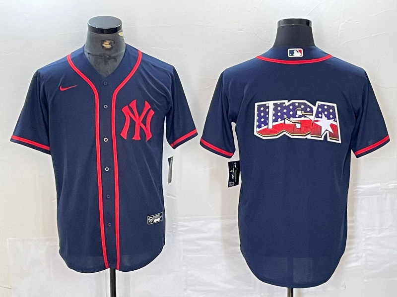 Men's New York Yankees Big LOGO Navy Cool Base Stitched Baseball Jersey 24 Men's New York Yankees Big LOGO Navy Cool Base Stitched Baseball Jersey 24
