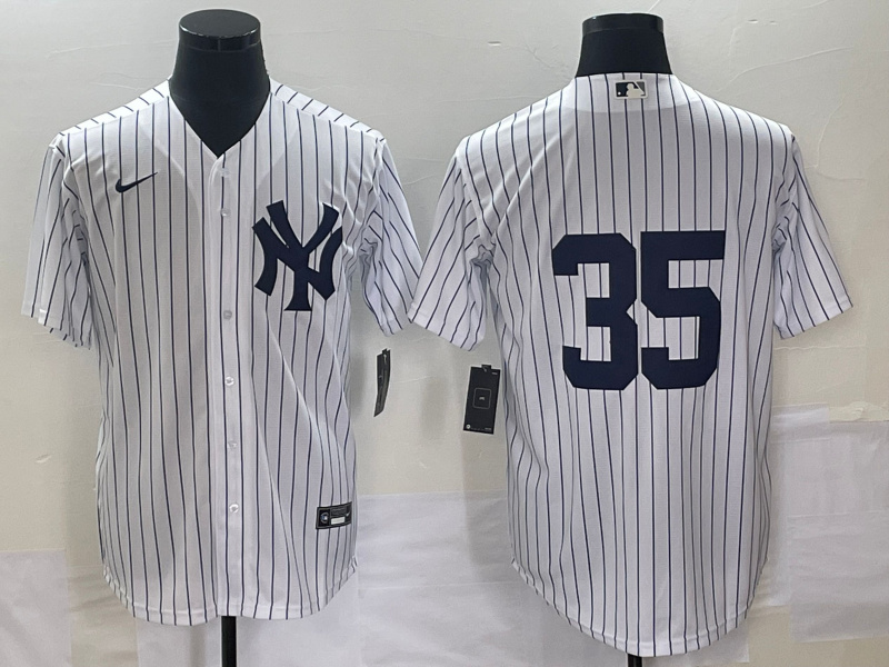 Men's New York Yankees #35 Clay Holmes White Cool Base Stitched Baseball Jersey Men's New York Yankees #35 Clay Holmes White Cool Base Stitched Baseball Jersey
