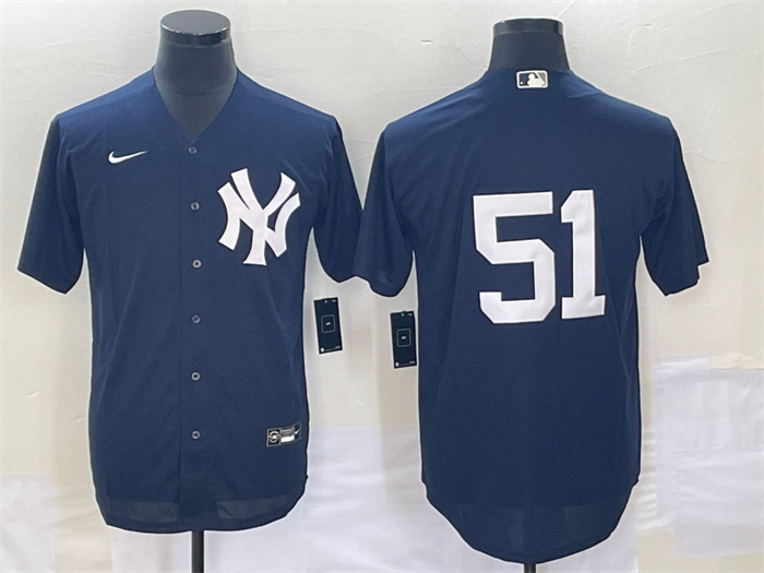 Men's New York Yankees #51 Bernie Williams Navy Cool Base Stitched Baseball Jersey Men's New York Yankees #51 Bernie Williams Navy Cool Base Stitched Baseball Jersey