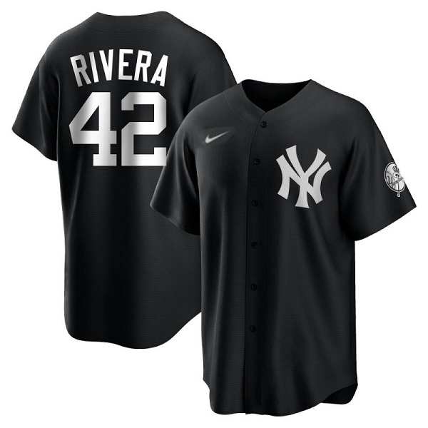 Men's New York Yankees #42 Mariano Rivera Black Cool Base Stitched Jersey Men's New York Yankees #42 Mariano Rivera Black Cool Base Stitched Jersey