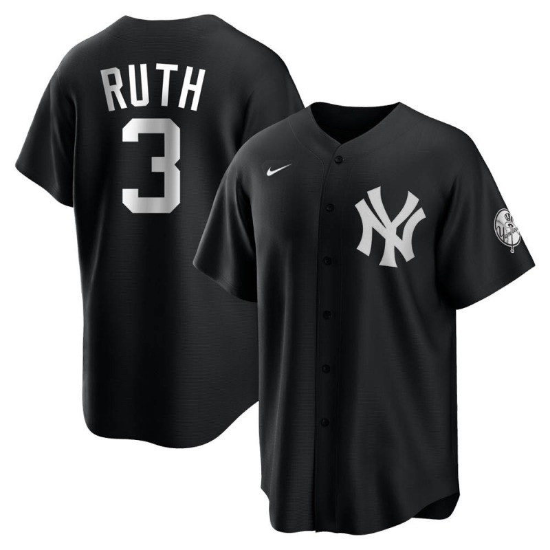 Men's New York Yankees #3 Babe Ruth Black Cool Base Stitched Jersey Men's New York Yankees #3 Babe Ruth Black Cool Base Stitched Jersey