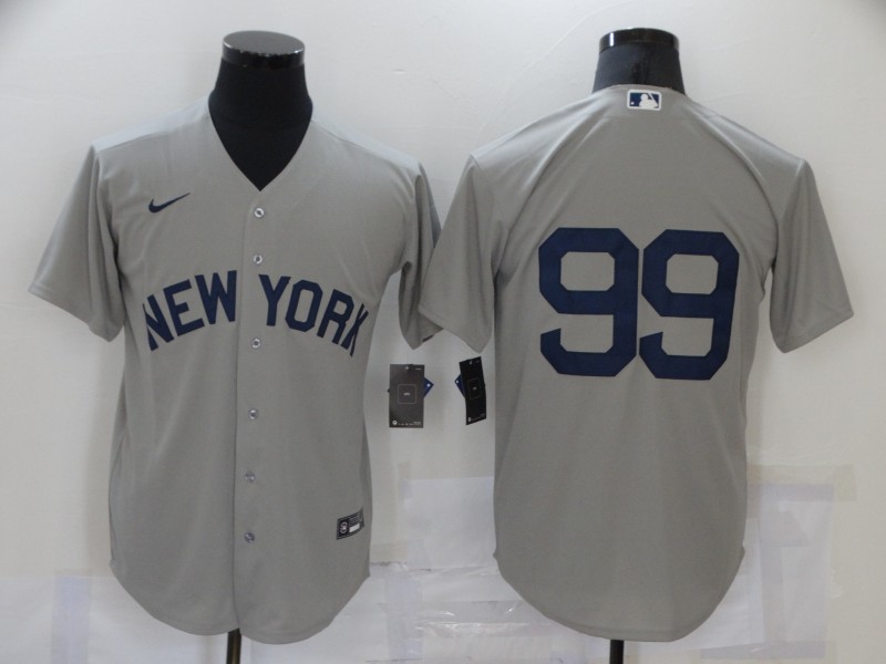 Men's New York Yankees #99 Aaron Judge 2021 Grey Field of Dreams Cool Base Stitched Baseball Jersey Men's New York Yankees #99 Aaron Judge 2021 Grey Field of Dreams Cool Base Stitched Baseball Jersey