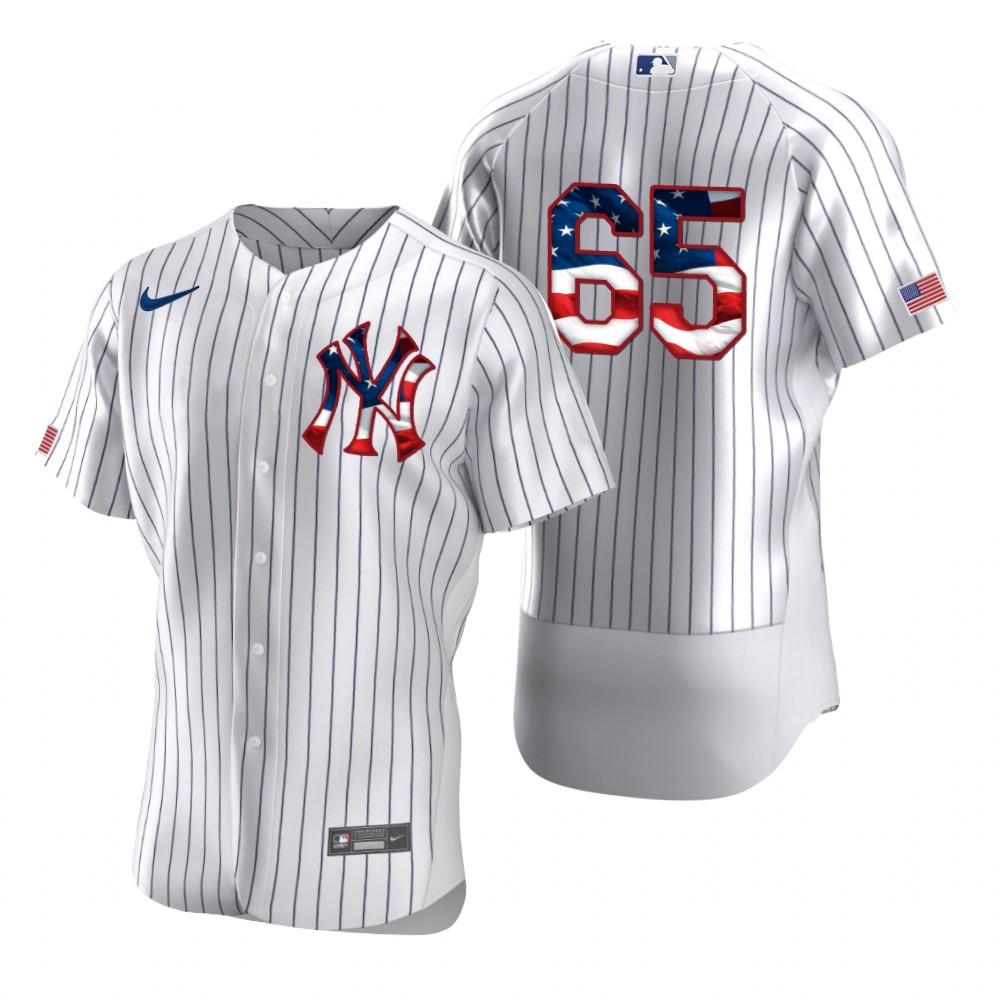 New York Yankees #65 James Paxton Men's Nike White Fluttering USA Flag Limited Edition Authentic MLB Jersey New York Yankees #65 James Paxton Men's Nike White Fluttering USA Flag Limited Edition Authentic MLB Jersey