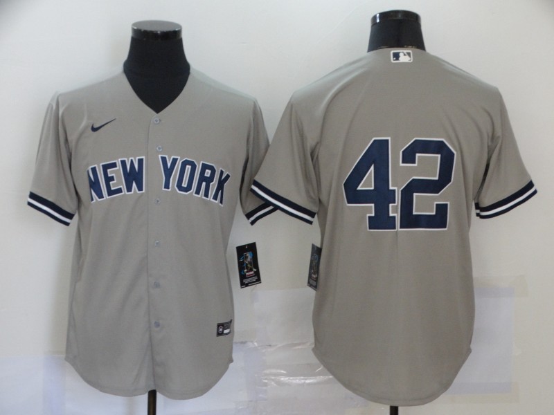 Yankees 42 Mariano Rivera Gray Nike Cool Base Jersey Yankees 42 Mariano Rivera Gray Nike Cool Base Jersey