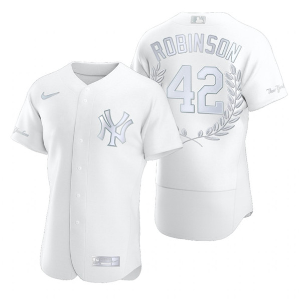 Yankees 42 Jackie Robinson White Nike Flexbase Fashion Jersey Yankees 42 Jackie Robinson White Nike Flexbase Fashion Jersey