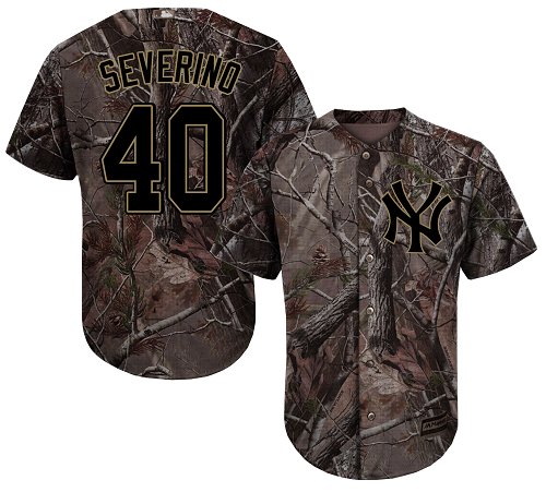 Yankees #40 Luis Severino Camo Realtree Collection Cool Base Stitched Baseball Jersey Yankees #40 Luis Severino Camo Realtree Collection Cool Base Stitched Baseball Jersey