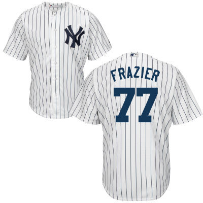 Yankees 77 Clint Frazier White Cool Base Jersey Yankees 77 Clint Frazier White Cool Base Jersey