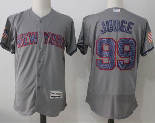 Yankees #99 Aaron Judge Grey Fashion Stars & Stripes Flexbase Authentic Stitched MLB Jersey Yankees #99 Aaron Judge Grey Fashion Stars & Stripes Flexbase Authentic Stitched MLB Jersey