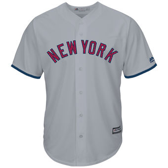 New York Yankees Majestic Fashion Stars & Stripes Cool Base Jersey - Gray New York Yankees Majestic Fashion Stars & Stripes Cool Base Jersey - Gray