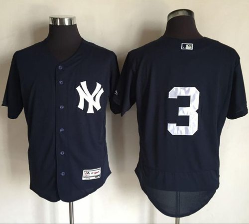 Yankees #3 Babe Ruth Navy Blue Flexbase Authentic Collection Stitched MLB Jersey Yankees #3 Babe Ruth Navy Blue Flexbase Authentic Collection Stitched MLB Jersey