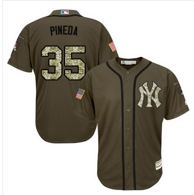 Yankees #35 Michael Pineda Green Salute to Service Stitched MLB Jersey Yankees #35 Michael Pineda Green Salute to Service Stitched MLB Jersey