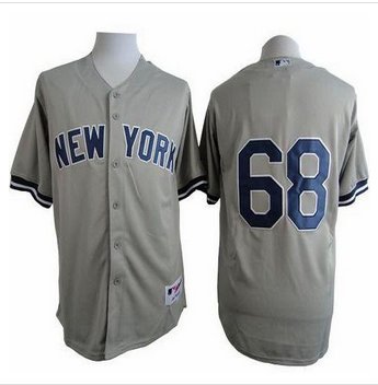 New York Yankees #68 Dellin Betances Grey Cool Base Stitched Baseball Jersey New York Yankees #68 Dellin Betances Grey Cool Base Stitched Baseball Jersey