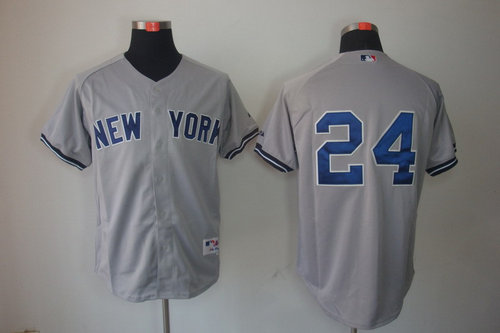 New York Yankees 24 Robinson Cano Grey Jersey New York Yankees 24 Robinson Cano Grey Jersey